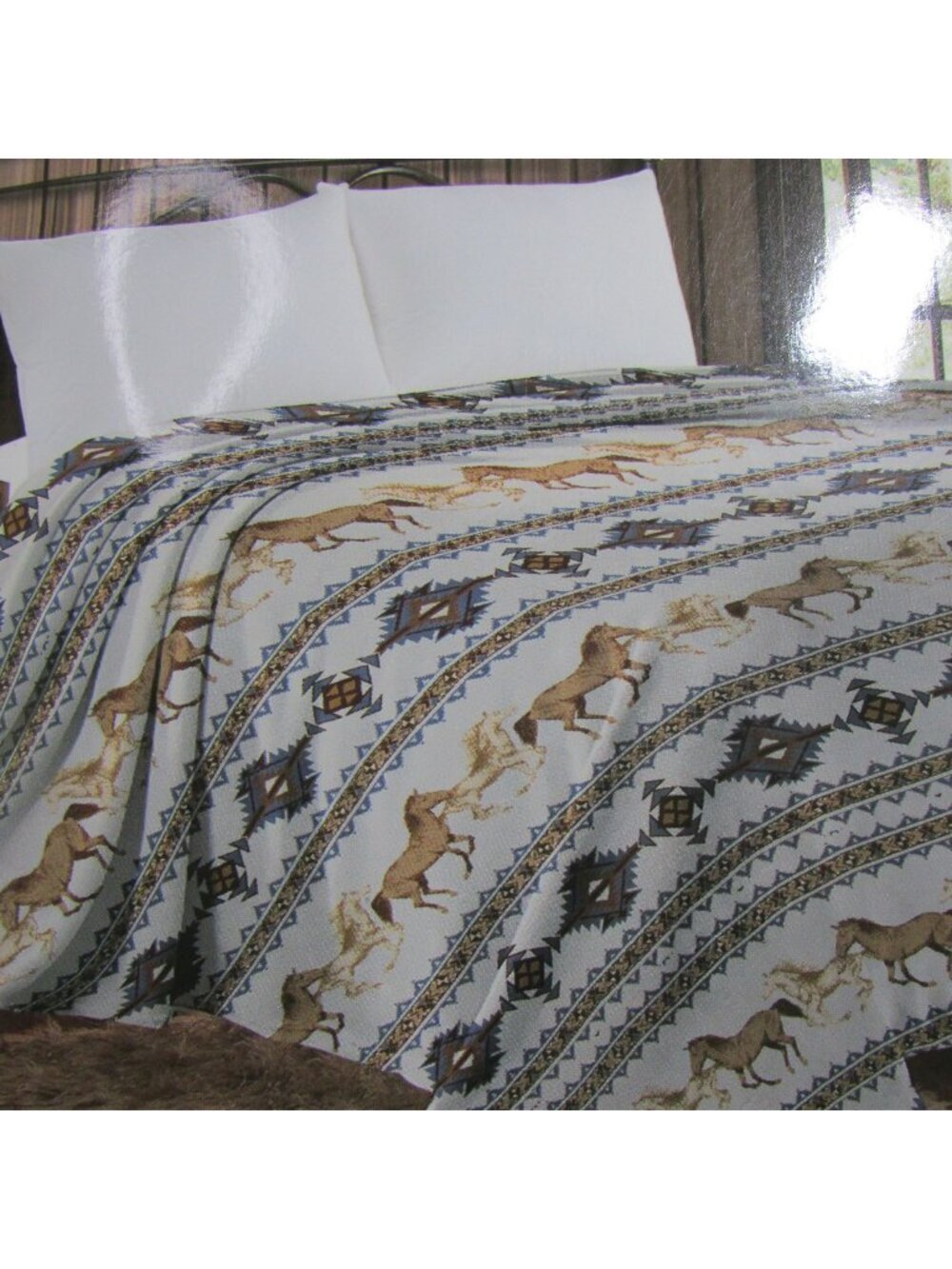 QUEEN Western Oklahoma Horse Mia Thin Throw Blanket